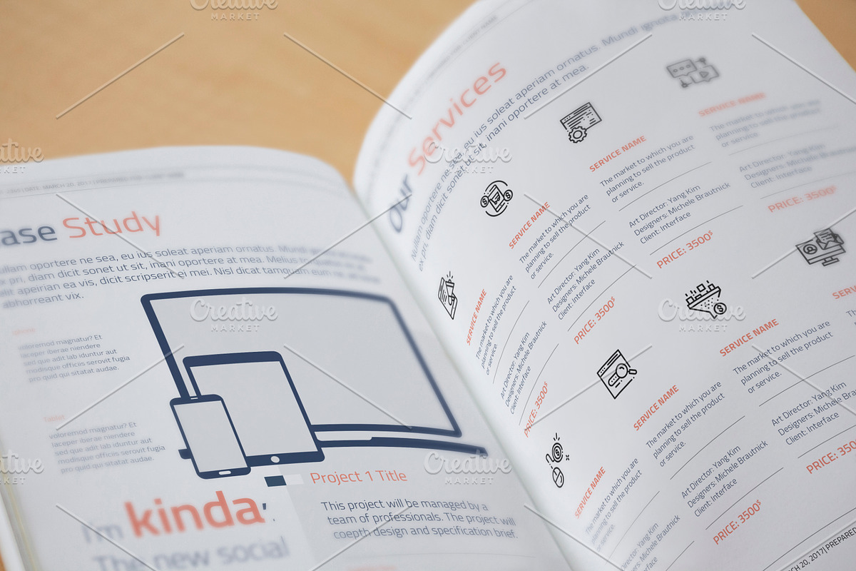 Proposal Template, a Stationery Template by Mastergfx (Photo 12 of 16)