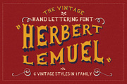 Herbert Lemuel Script, a Sans Serif Font by BlueRobinDesignShop (Thumbnail 1 of 13)