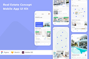 Real Estate Concept App UI Kit