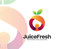 Juice Fresh Gradient Colorful Style., a Branding & Logo Template by ModalTampang
