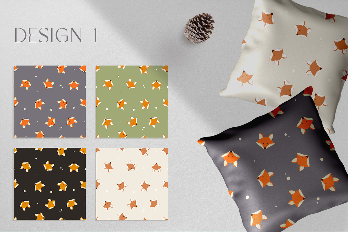 Fox Patterns & Clipart, a Pattern Graphic by Tori Design (Photo 3 of 6)