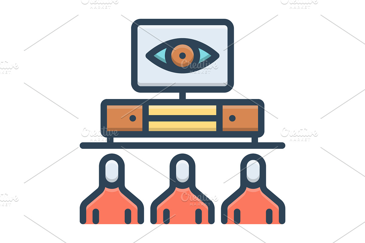 Viewer observer color icon, a Duotone Icon by Creative priyanka