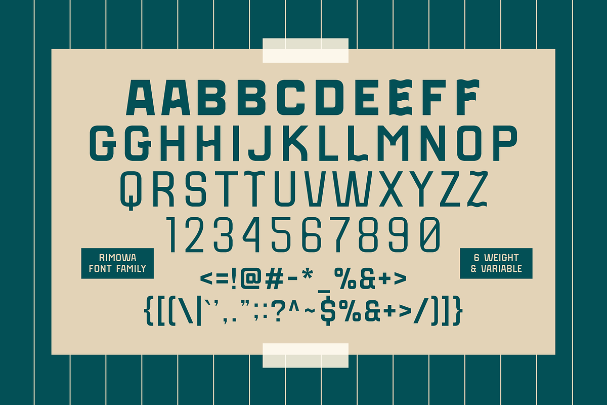 SFC Rimowa Family, a Sans Serif Font by Skilline Supply Co. (Photo 7 of 8)