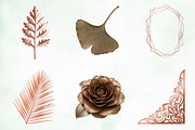 Rose Gold Foil Floral Elements, an Illustration by Creative Art (Thumbnail 7 of 8)