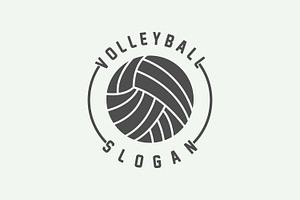 Volleyball Logo, Sport Simple Design, a Branding & Logo Template by Maylianaw28