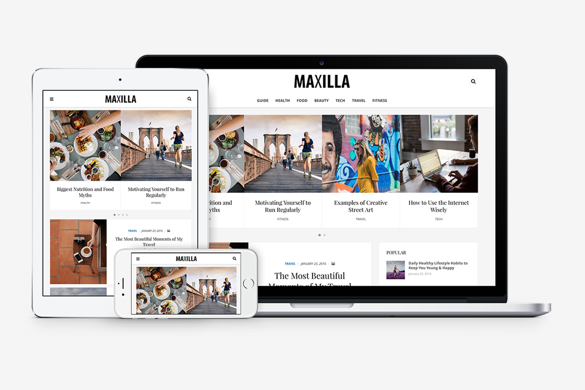 Maxilla Magazine WordPress Theme, a WordPress Template by DesignOrbital (Photo 2 of 5)