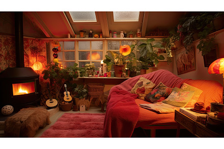 Cozy kitsch interior, an Architecture Photo by Neirfy