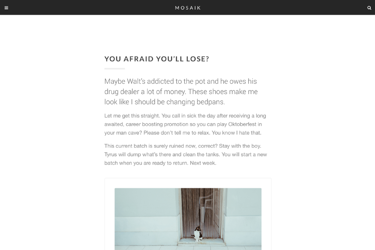 Mosaik tumblr theme, a Websites & App Template by Pixel Revel (Photo 4 of 4)