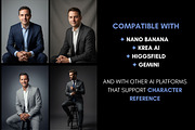 40 AI Business Man Photo Prompts, a Business Photo by Selenique Studio (Thumbnail 5 of 13)