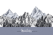 Mountains Vector Set, an Illustration by Molly art (Thumbnail 8 of 13)