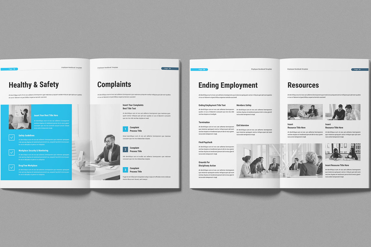 Employee Handbook Template, a Brochure Template by Work-Envance (Photo 8 of 10)