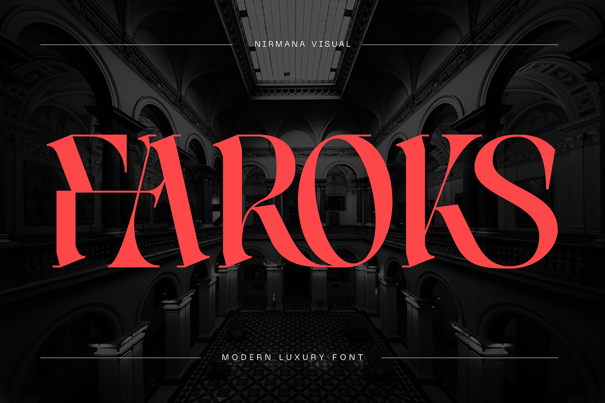 Luxury Logo Font - Faroks Modern, a Serif Font by Nirmana Visual (Photo 1 of 10)