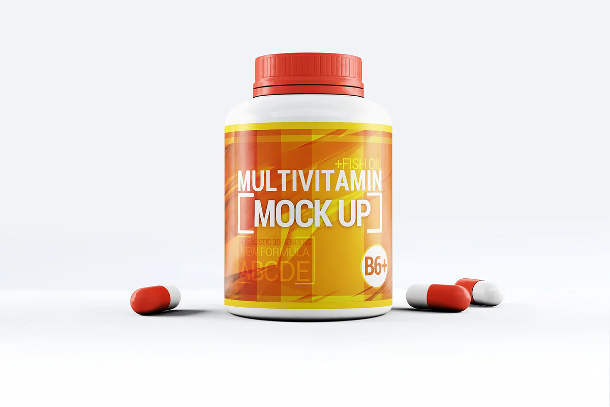 Pills Bootle Mockup, an Advertising Mockup by Hubzway (Photo 6 of 7)