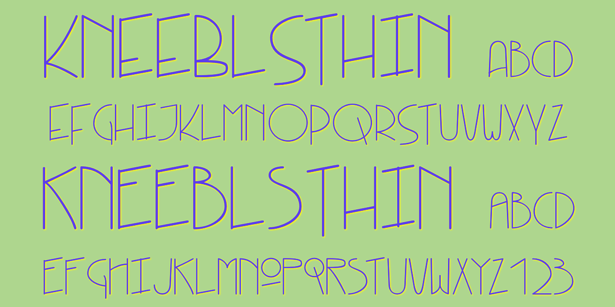 Kneebls, a Handwritten Font by Ingrimayne Type (Photo 5 of 6)