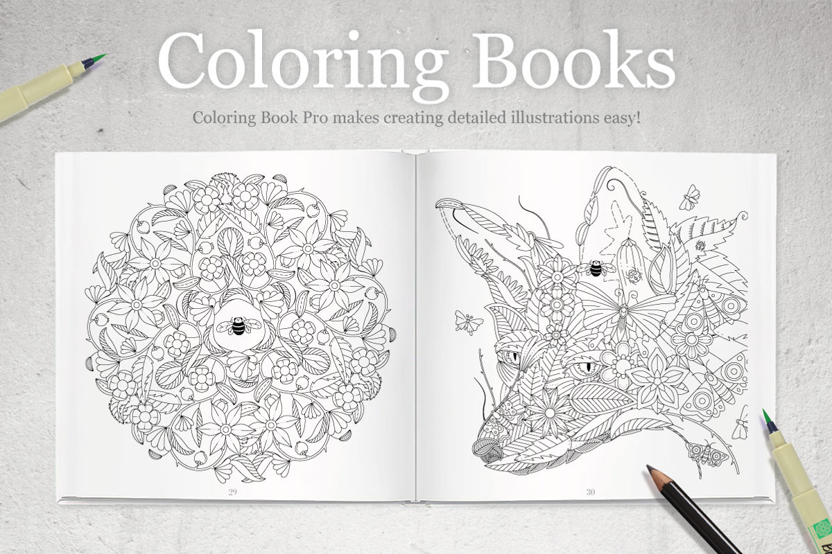 Coloring Book Pro - Garden Edition, a Plug-in Add-On by Drifter Studio (Photo 5 of 6)