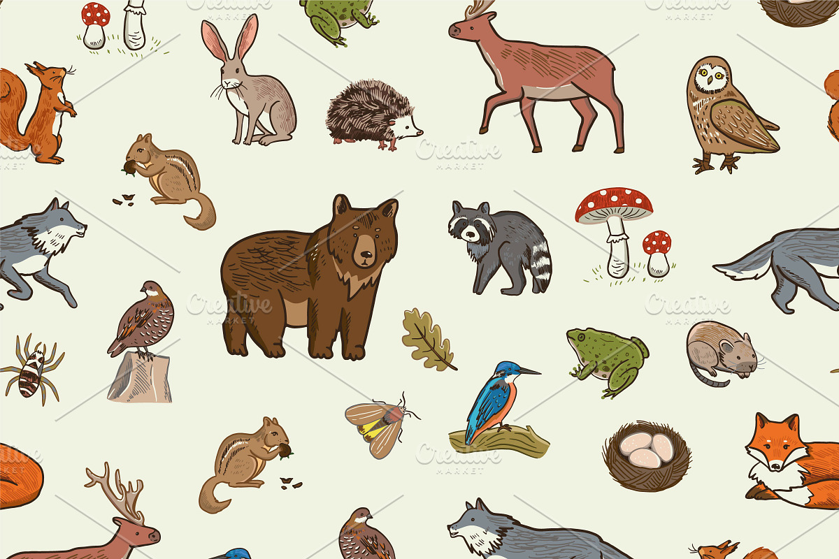 Woodland Alphabet, an Animal Illustration by GooseFrol (Photo 7 of 10)