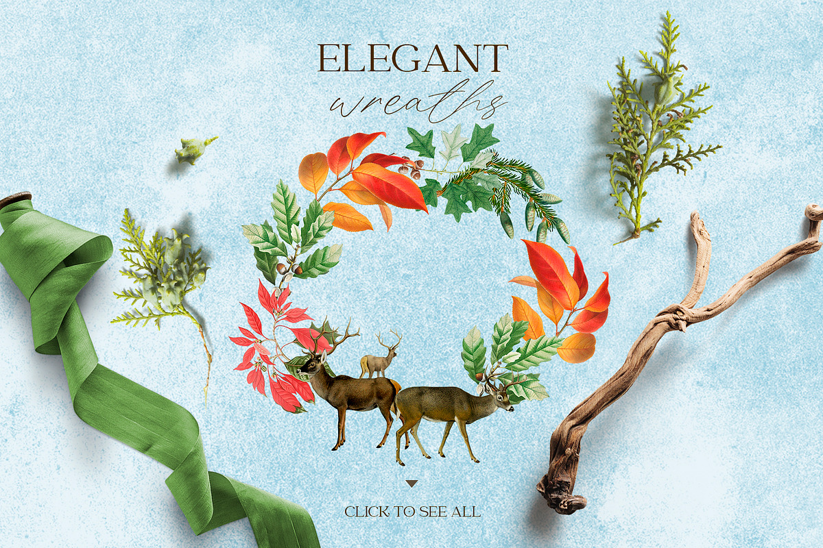 Magic Woodland vintage modern set, an Animal Illustration by Beauty Drops (Photo 7 of 9)
