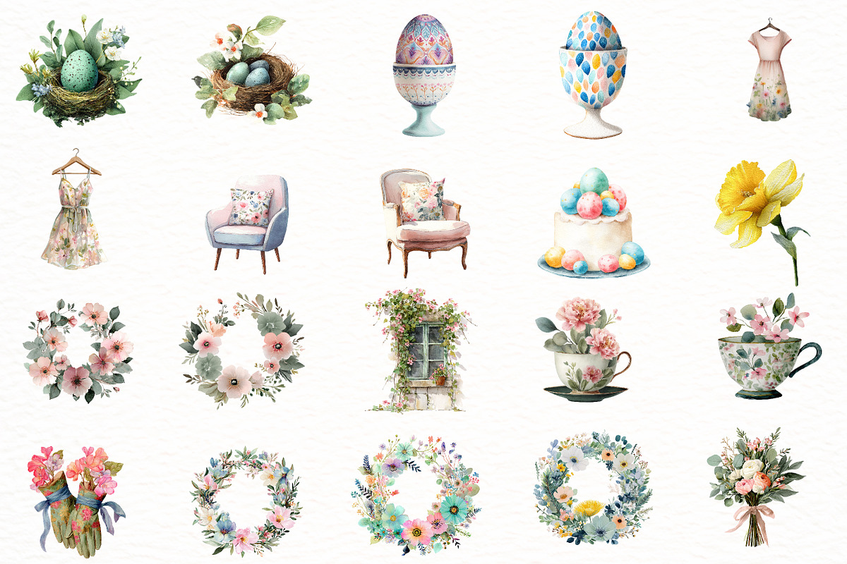 Garden Girl Cottage Clipart, an Illustration by Designworld (Photo 5 of 7)