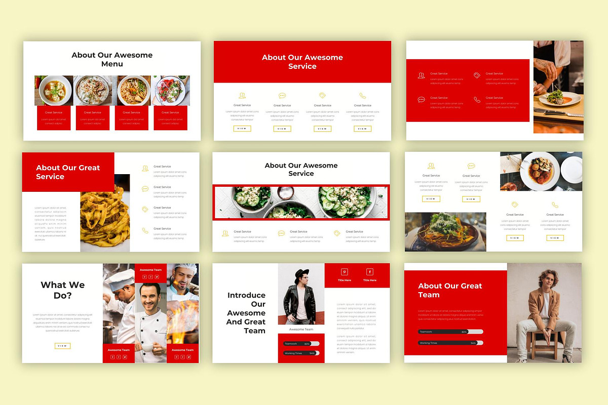 Marinara - Food PowerPoint Template, a Presentation Template by riz creative studio (Photo 5 of 9)