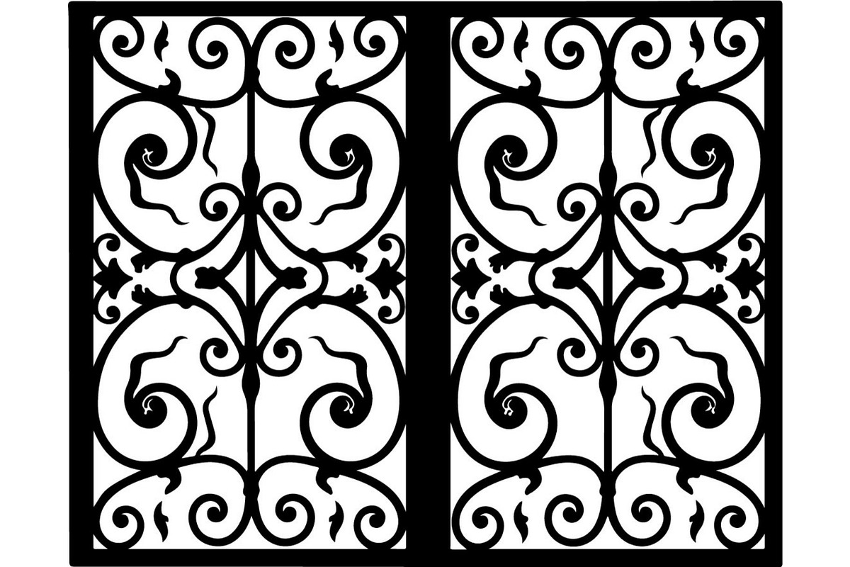 Vintage Scroll Gate Panel Bundle, a Decorative Illustration by Creativeshirt (Photo 2 of 20)