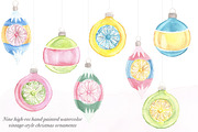 Vintage Watercolor Ornaments, a Decorative Illustration by Instinct Design Co (Thumbnail 2 of 3)