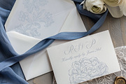 Baroque blue flowers, chinoiserie, a Decorative Illustration by GrafikBoutique (Thumbnail 4 of 8)