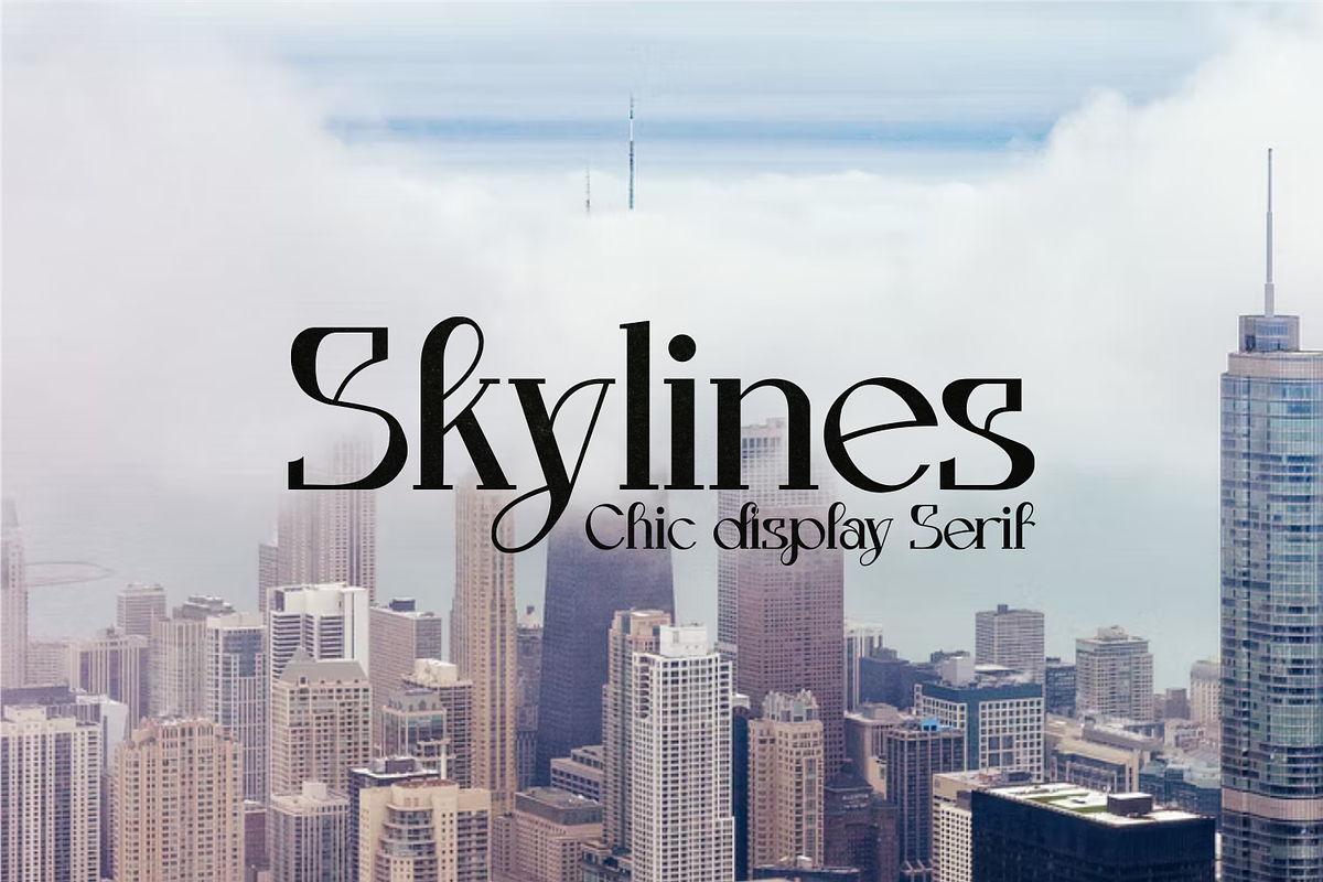 Sklines Chic Display Serif, a Serif Font by zamjumps (Photo 1 of 11)