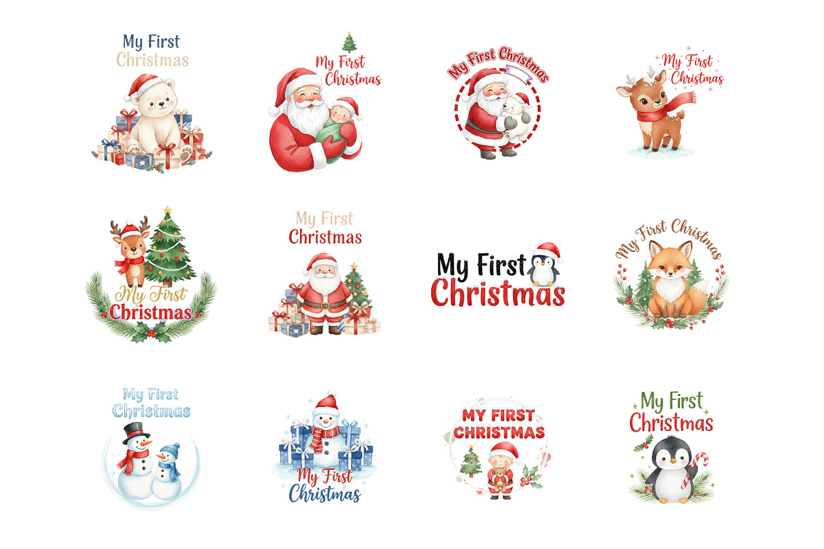 My First Christmas Sublimation PNG, an Illustration by SinaCreation (Photo 2 of 7)