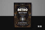 Bundle Retro Music Festival Flyer, a Flyer Template by Totem Design Studio (Thumbnail 4 of 4)