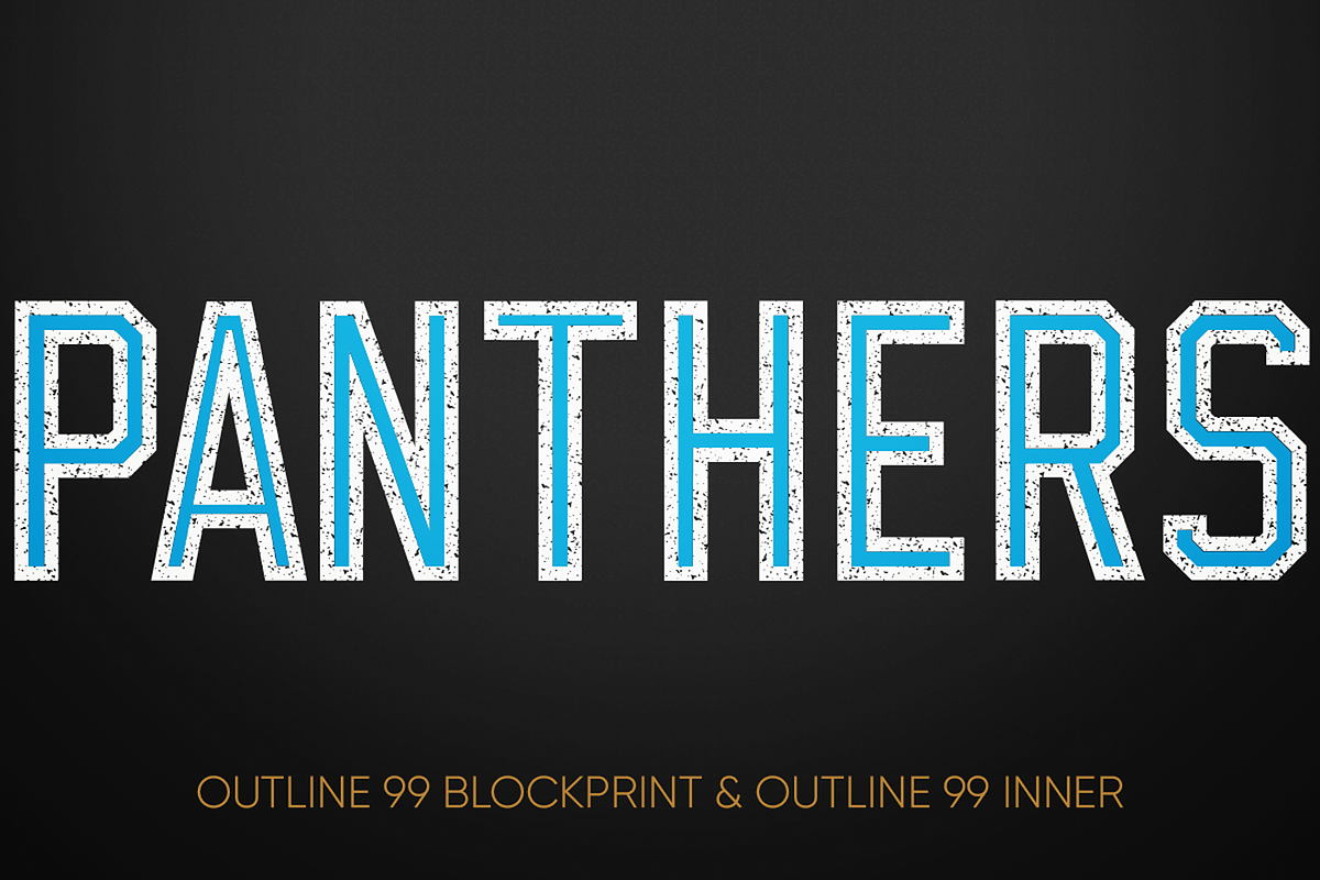 OUTLINE 99 FONT FAMILY (8 FONTS) preview 6