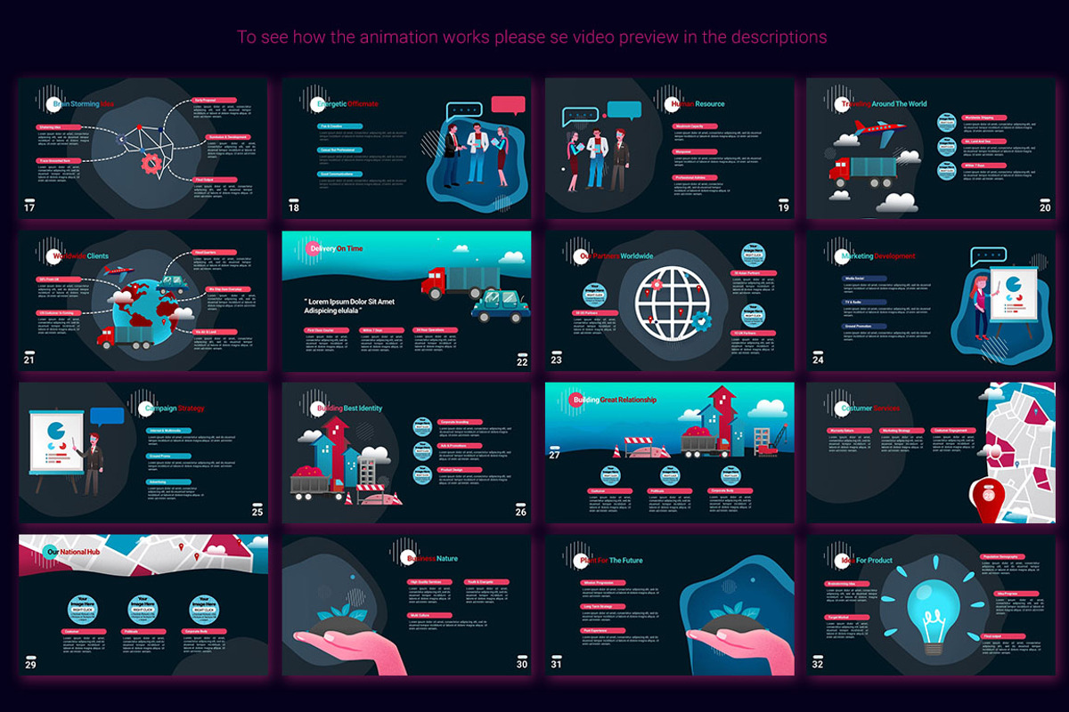 Animated PowerPoint Template, a Presentation Template by SCworkspace (Photo 10 of 25)