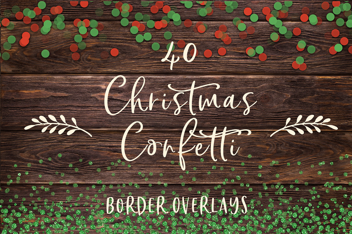 40 Christmas confetti borders, a Pattern Graphic by Paper Farms (Photo 1 of 5)