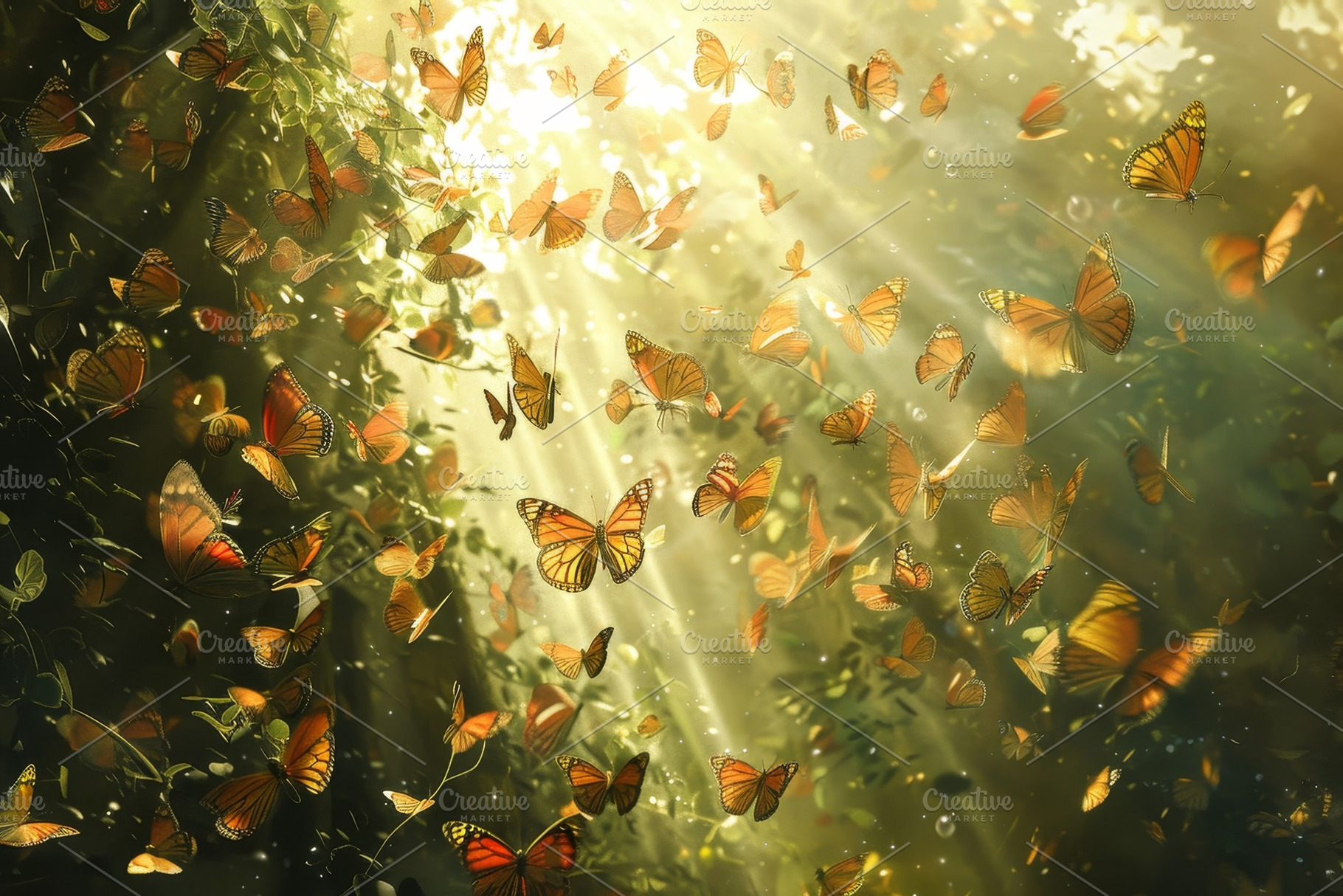A group of butterflies gracefully fl, a Photo by Iftikhar Alam