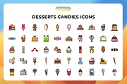 Desserts Candies Icons, a Duotone Icon by Wencory (Thumbnail 1 of 3)