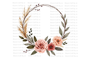 Terracotta Floral Wreath, a Decorative Illustration by Bloom Craft Creations (Thumbnail 10 of 10)