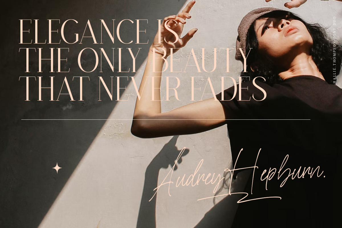 Hallie Thompson - Elegant Font Duo, a Font by Letterhend Studio (Photo 4 of 10)