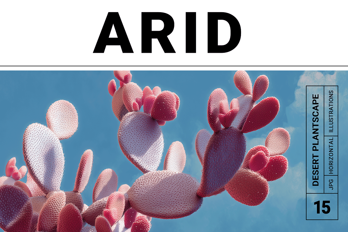 Arid Co · Desert Plantscape, a Texture Illustration by milatovar (Photo 1 of 20)