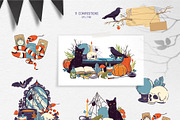 Magic Market. Vector Hallowen set, an Illustration by Tata Pilip (Thumbnail 4 of 14)
