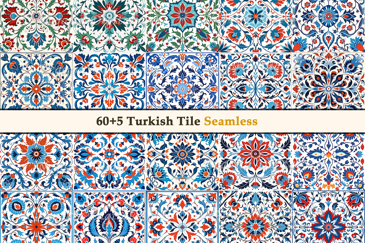 Turkish Pattern Tile, a Pattern Graphic by Negarin Digital Art (Photo 5 of 8)