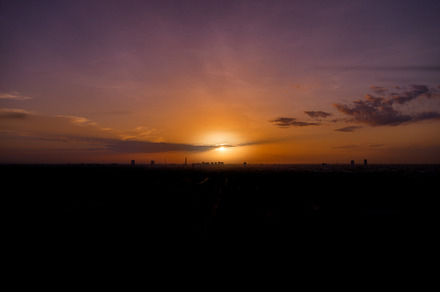 Purple Orange Sunset Sky