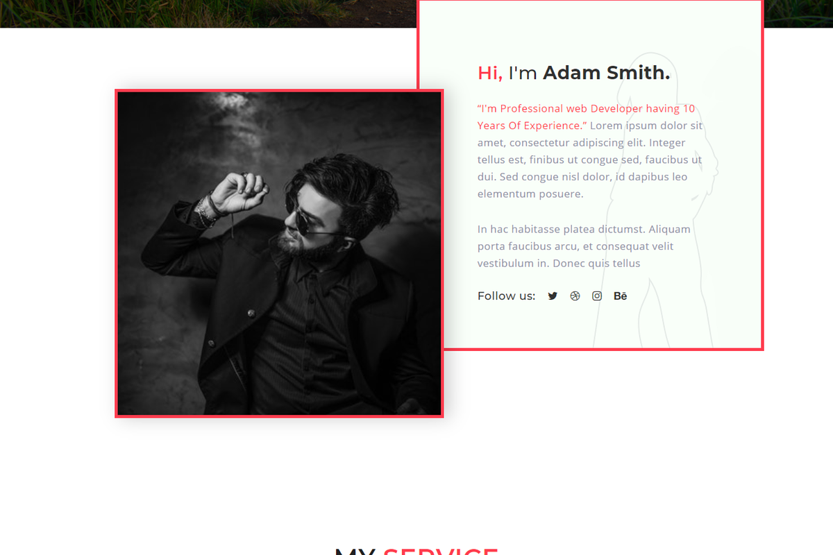 Modern Personal Portfolio Resume Web, a HTML Template by Themeplaza (Photo 3 of 6)