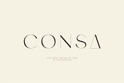Consa - Sans Serif Minimalist Font, a Sans Serif Font by suhadidesign (Thumbnail 1 of 14)