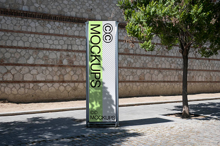Madrid Banner Sign Mockup B005
