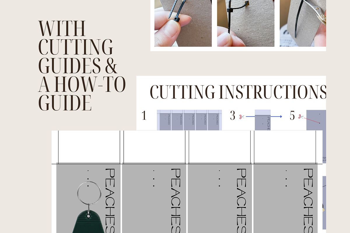 Keychain Hangtag Canva Template, a Stationery Template by Peaches Design (Photo 2 of 3)