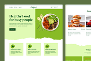 Organic Food Landing page, a Landing Page Template by UiDex (Thumbnail 3 of 4)