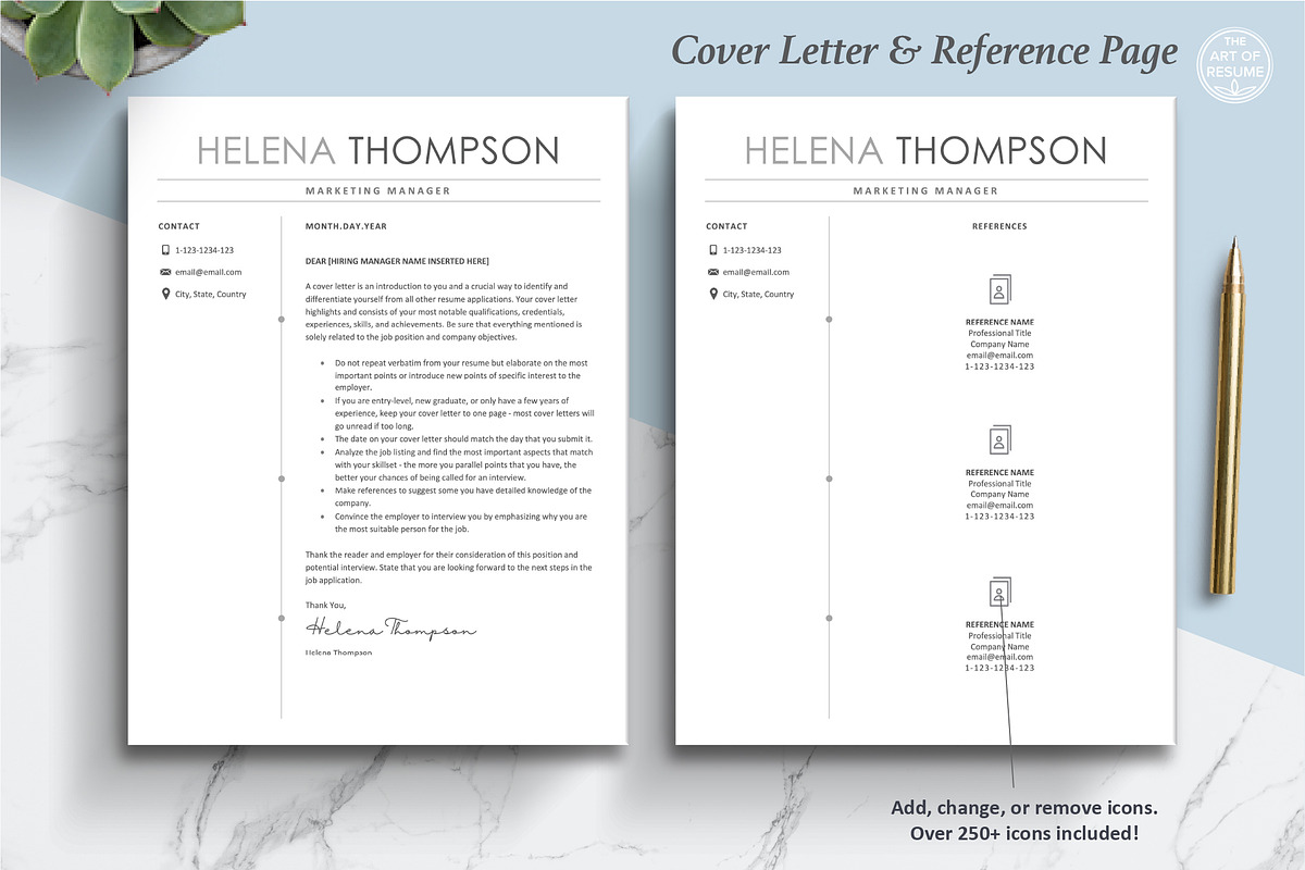 Simple Resume Template, Clean CV, a Resume Template by The Art of Resume (Photo 6 of 8)