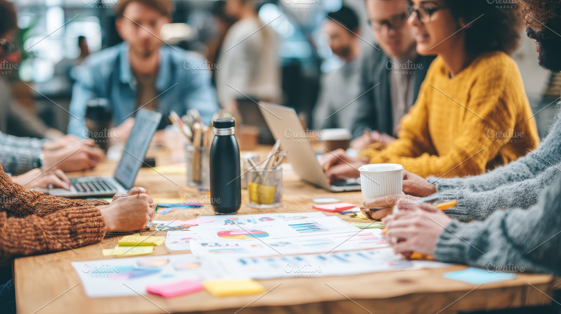 Team Brainstorming Business Strategy, a Photo by Pixeness Studio