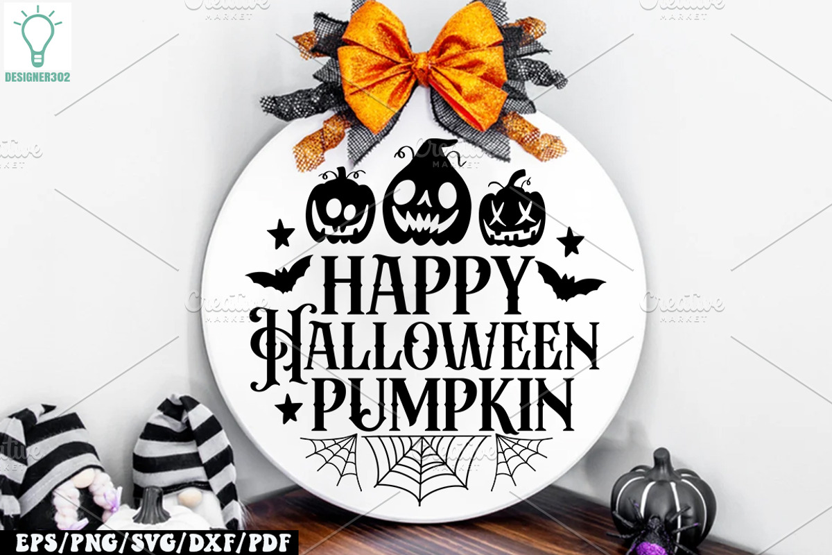 Halloween Round Sign SVG Bundle, a Graphic by Designer302 (Photo 8 of 17)