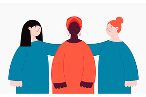 Diverse beautiful modern women, an Illustration by sceptical cactus
