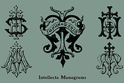Intellecta Monograms Collection, a Font by Intellecta Design (Thumbnail 2 of 5)